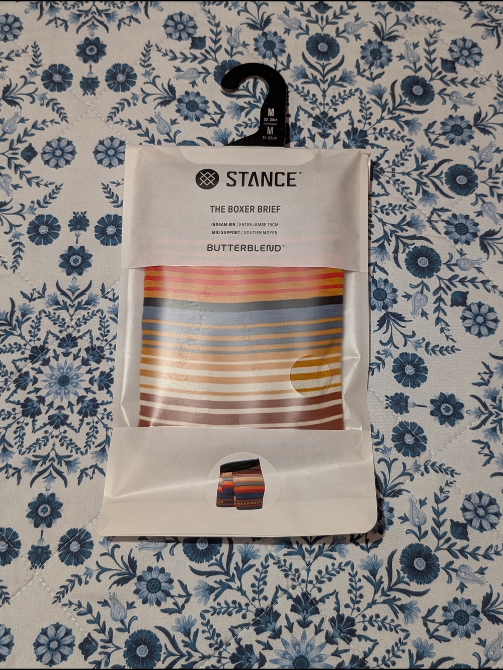 Stance Boxer Briefs - Multicolor Sunset Stripe (Yellow, Orange, Blue)